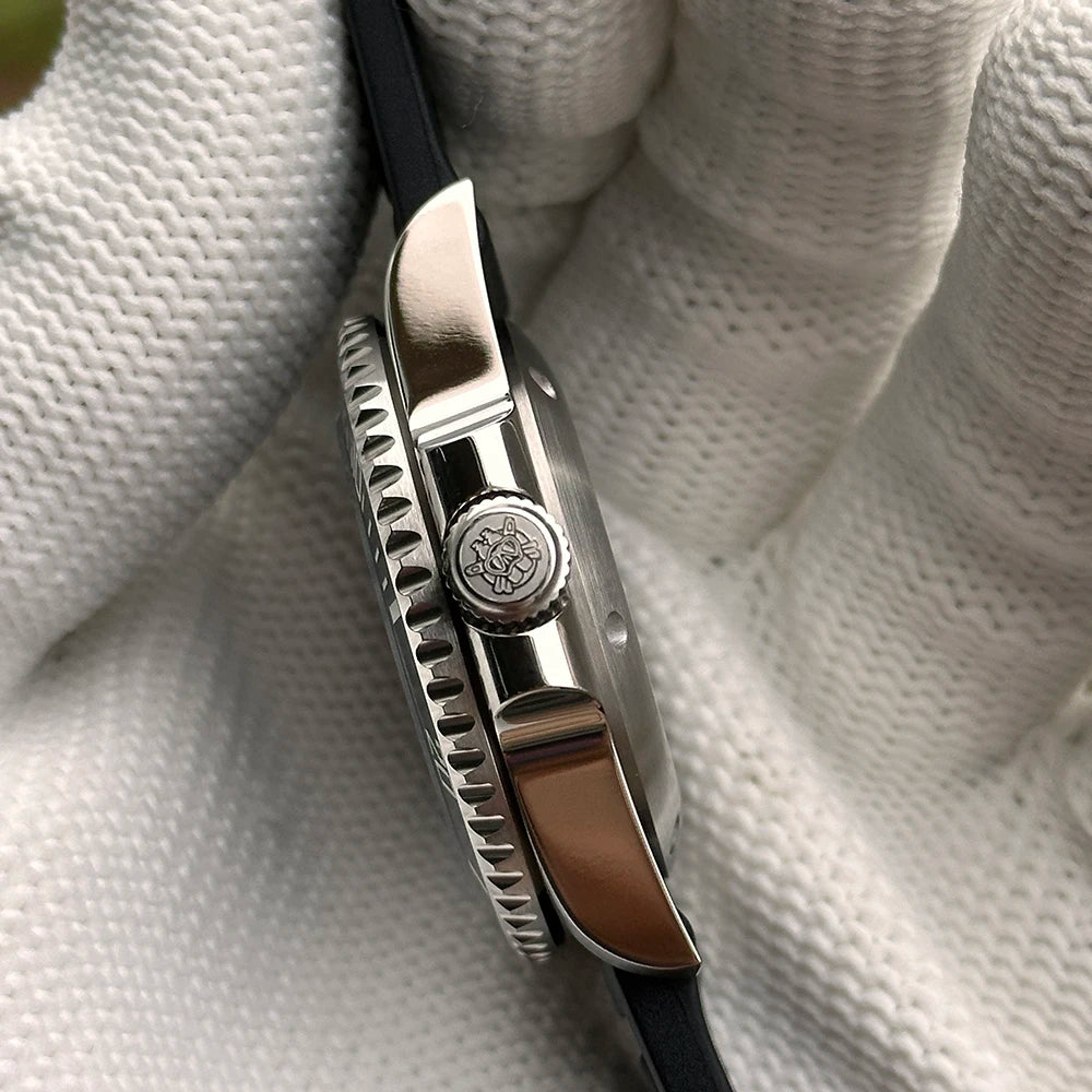 STEELDIVE SD1954 Black Dial 41MM Stainless Steel NH35 Automatic Movement What Ghost Mens 300M Dive Watch Reloj Sapphire Glass