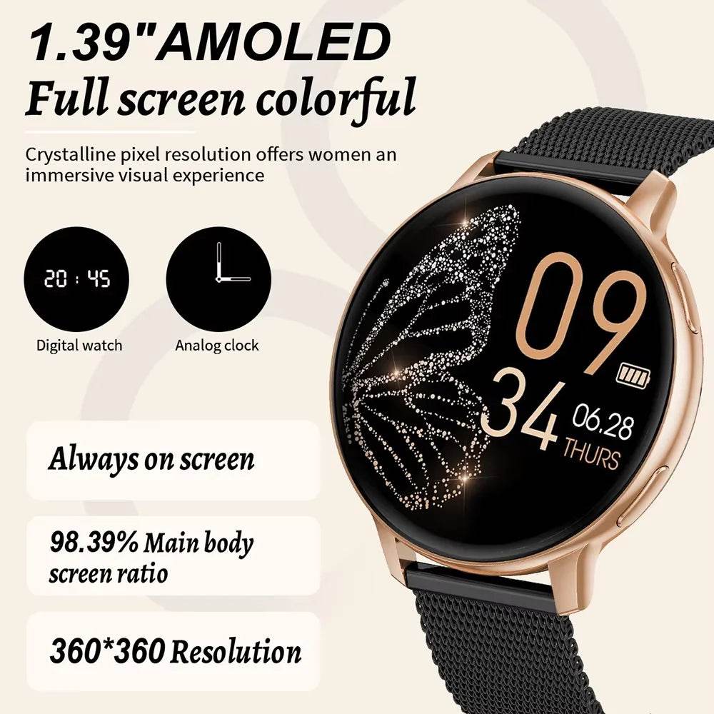 LIGE 2025 Smart Watch Women Bluetooth Sport Men Smartwatch Ladies For Android IOS - Lux Waches Max