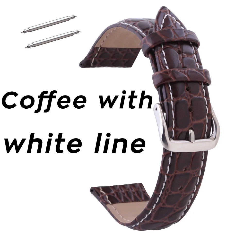 Universal Replace Genuine Leather Watch Strap Watchband For Men Women 12 13 14 15 16mm 17 18mm 19 20mm 21 22mm 24mm Watch Band