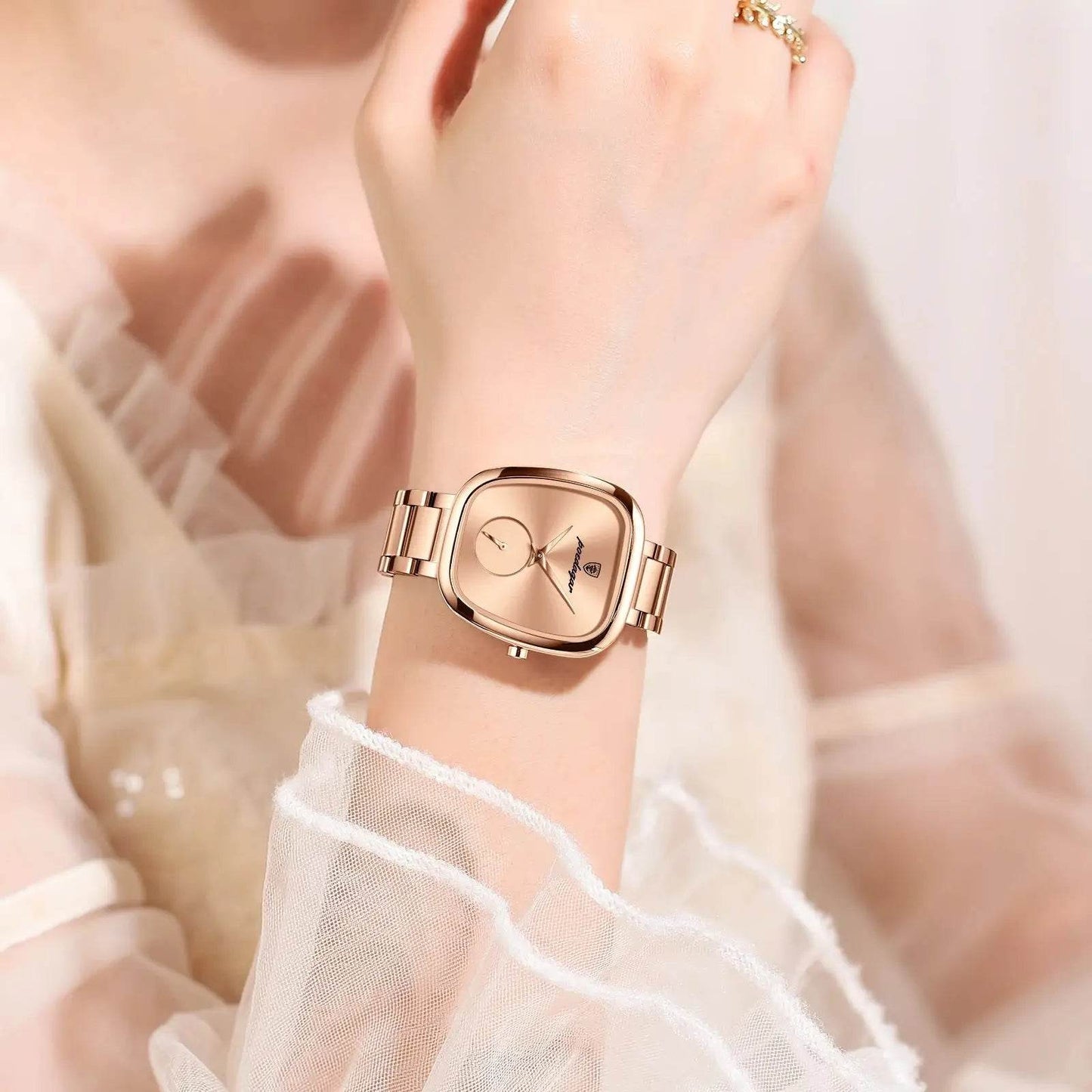 POEDAGAR Luxury Watch for Woman Waterproof Stainless Steel Quartz - Lux Waches Max