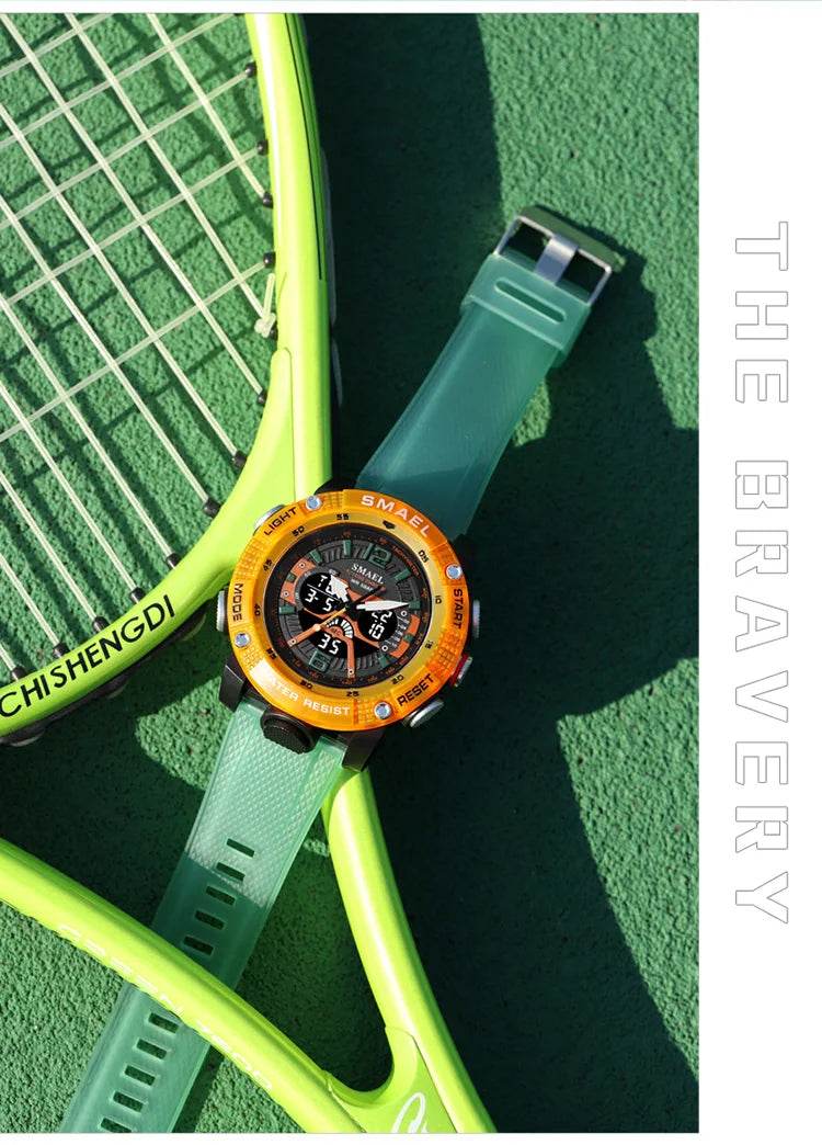 Sport Watches Men SMAEL Waterproof Analog Digital Quartz - Lux Waches Max