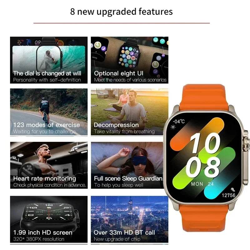 LAXASFIT T900Ultra Smartwatch Bluetooth - Lux Waches Max