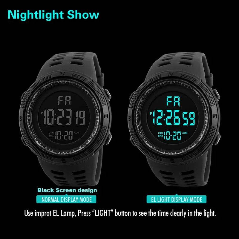 YIKAZE Y01 Military Men Sports Wristwatch Multifunction Men's - Lux Waches Max