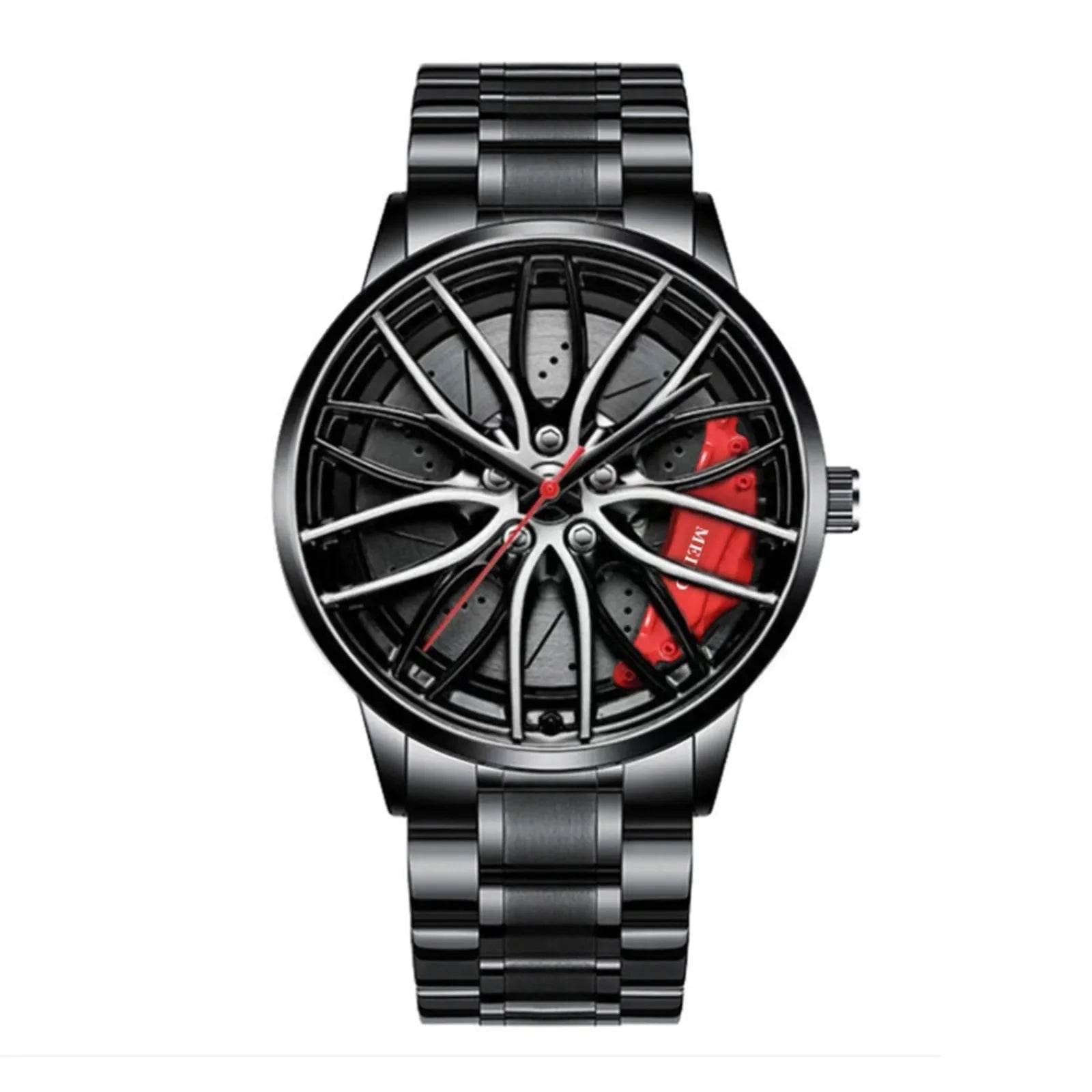 Car Watches For Men,Waterproof Stainless Steel Quartz Wrist Watch Sports - Lux Waches Max