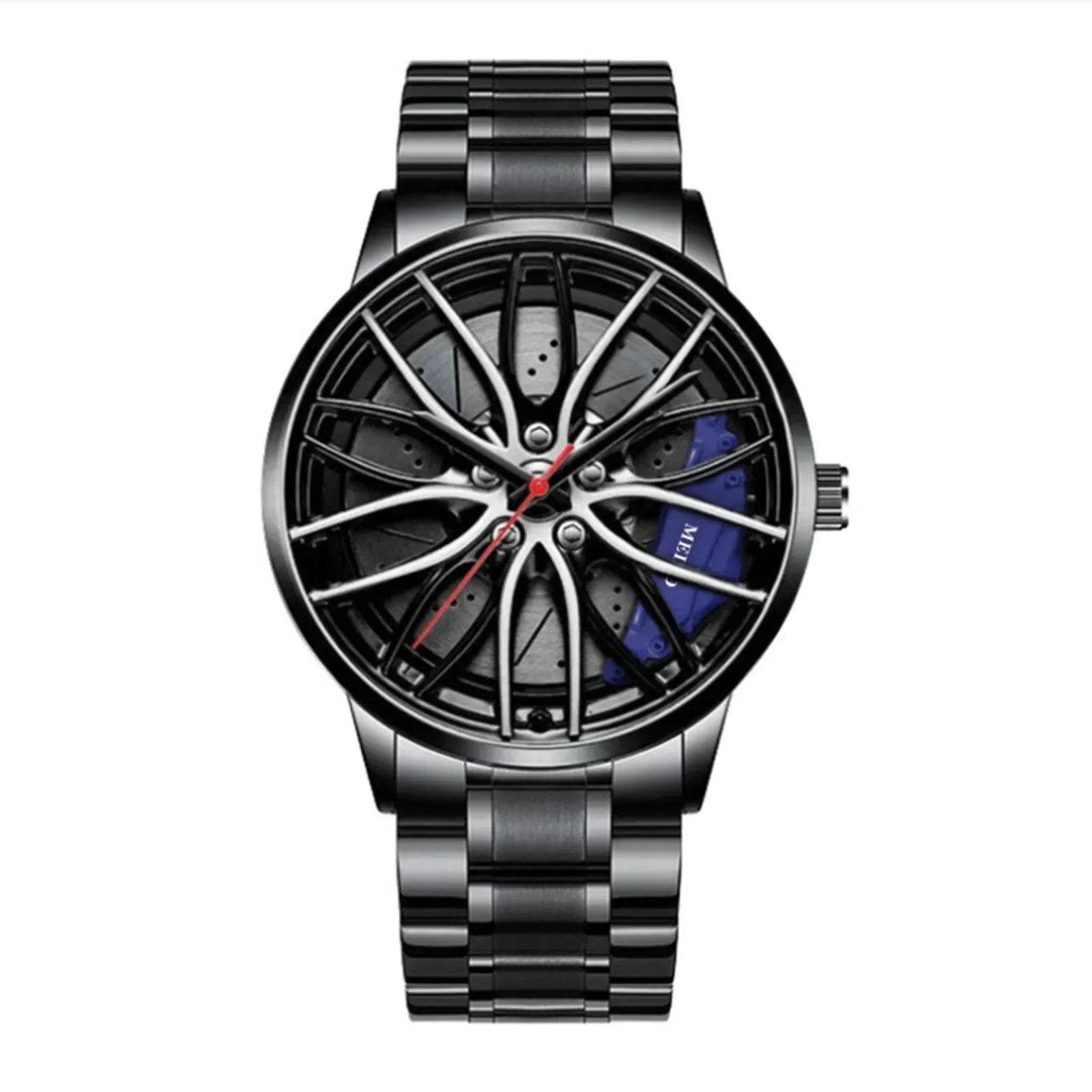 Car Watches For Men,Waterproof Stainless Steel Quartz Wrist Watch Sports - Lux Waches Max
