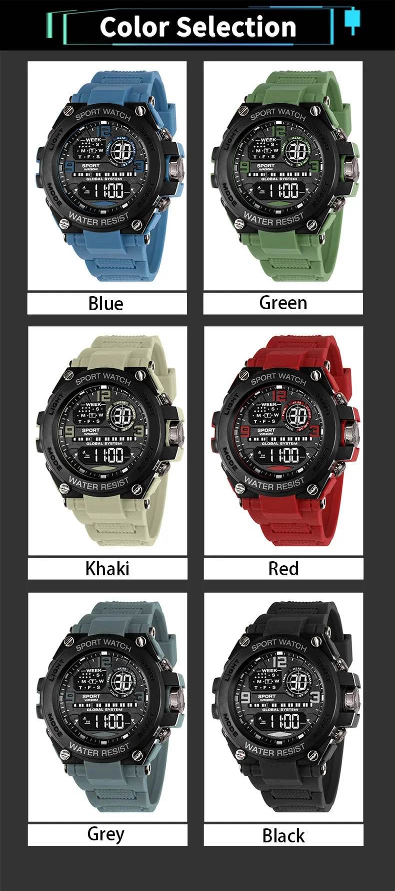 Top Luxury Electronic Watch for Man Outdoor Sport Watch - Lux Waches Max