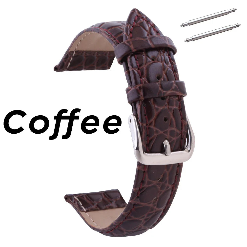 Universal Replace Genuine Leather Watch Strap Watchband For Men Women 12 13 14 15 16mm 17 18mm 19 20mm 21 22mm 24mm Watch Band